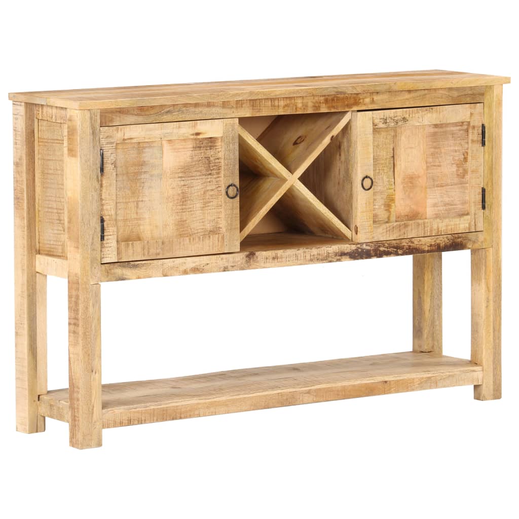 Sideboard 120x30x76 cm Raues Mangoholz