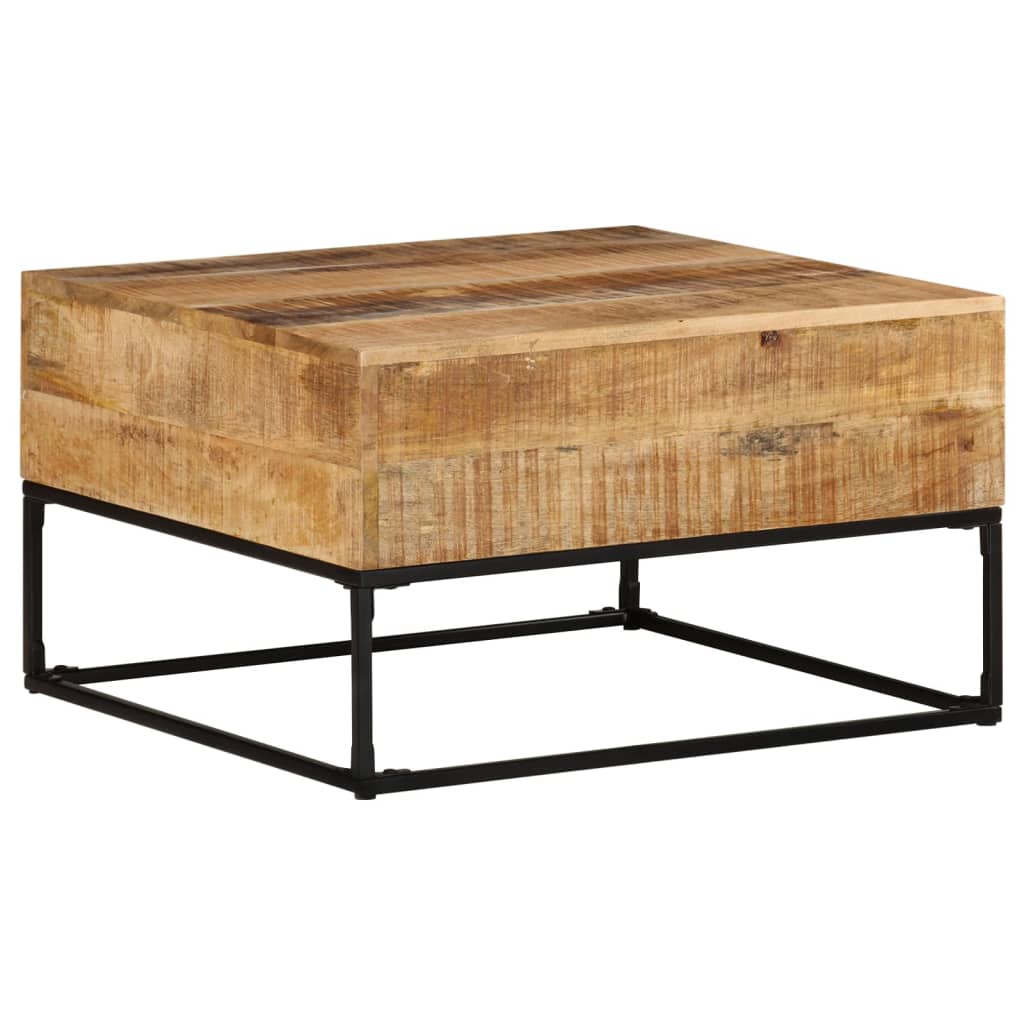 Coffee table 68x68x41 cm rough mango wood