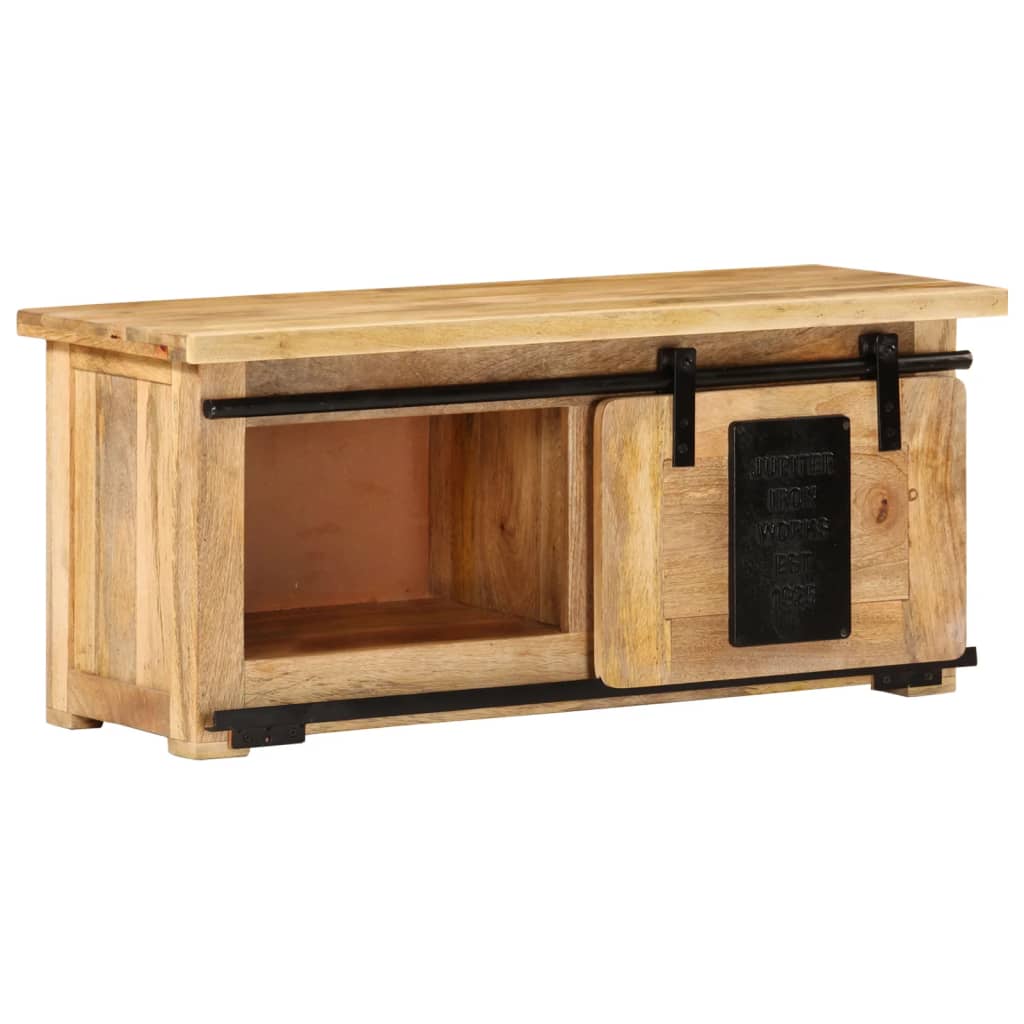 TV-Schrank 90x35x40 cm Massivholz Mango