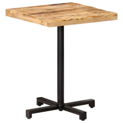 Bistrotisch Quadratisch 60x60x75 cm Raues Mangoholz