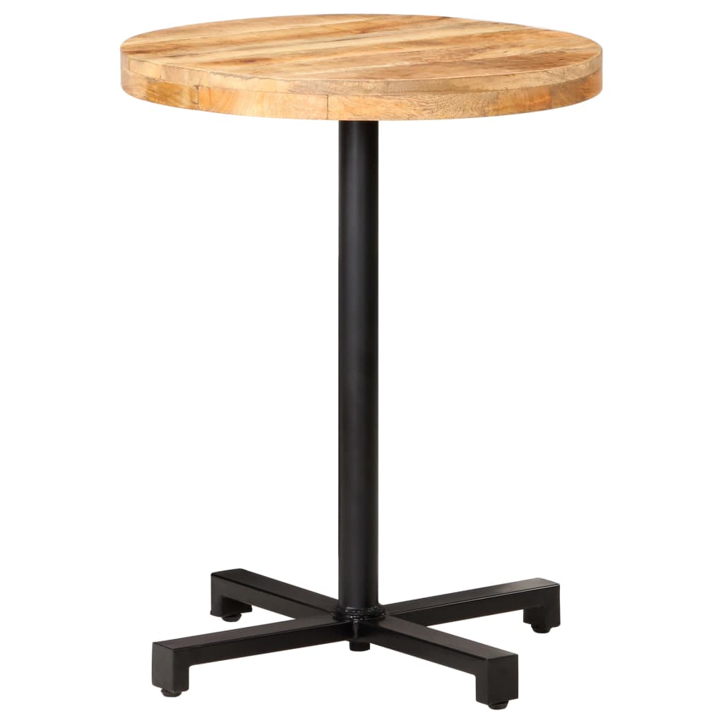 Bistrotisch Rund Ø60x75 cm Raues Mangoholz