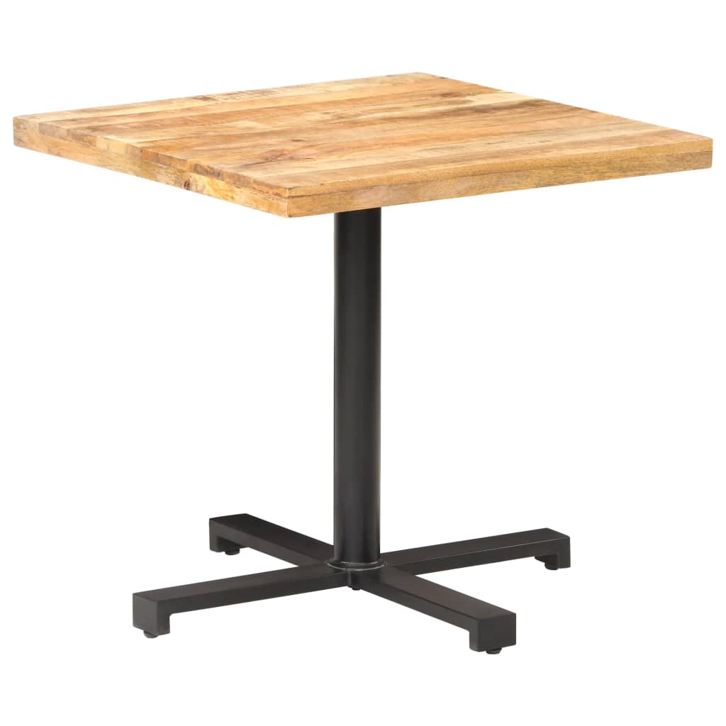 Bistrotisch Quadratisch 80x80x75 cm Raues Mangoholz