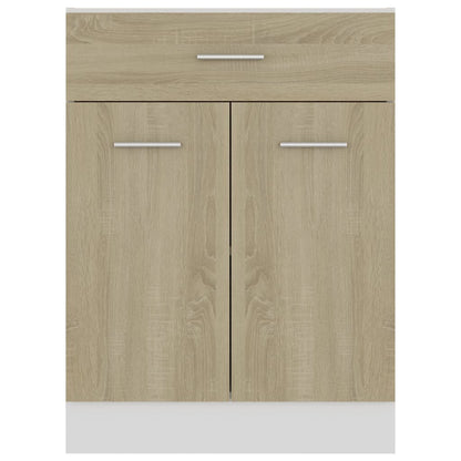 Schubunterschrank Sonoma-Eiche 60x46x81,5 cm Holzwerkstoff