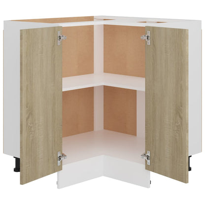 Eckunterschrank Sonoma-Eiche 75,5x75,5x81,5 cm Holzwerkstoff