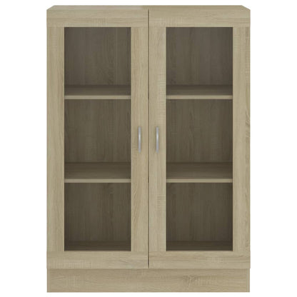 Vitrinenschrank Sonoma-Eiche 82,5x30,5x115 cm Holzwerkstoff