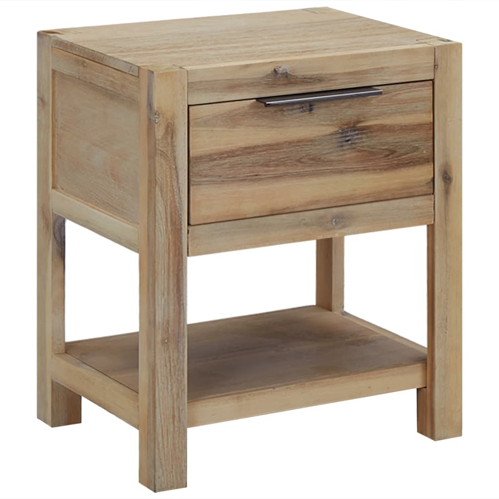 Bedside tables with drawers 2 pcs 40x30x48 cm acacia solid wood