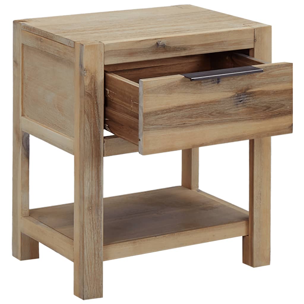 Bedside tables with drawers 2 pcs 40x30x48 cm acacia solid wood