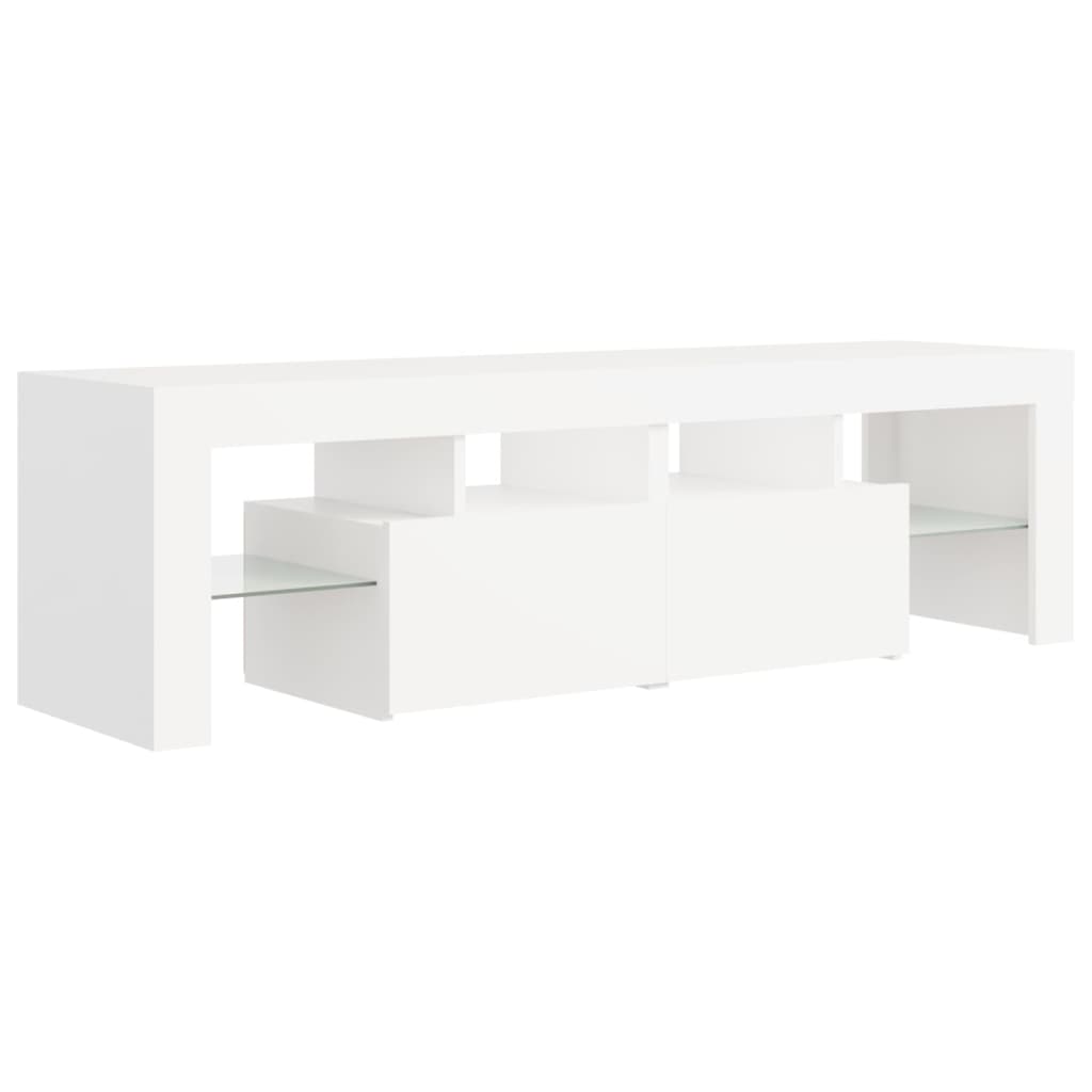 TV-Schrank mit LED-Beleuchtung Weiß 140x36,5x40 cm