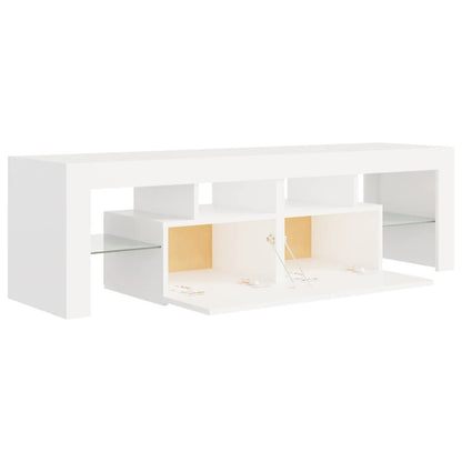 TV-Schrank mit LED-Beleuchtung Weiß 140x36,5x40 cm