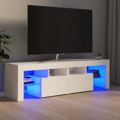 TV-Schrank mit LED-Beleuchtung Weiß 140x36,5x40 cm