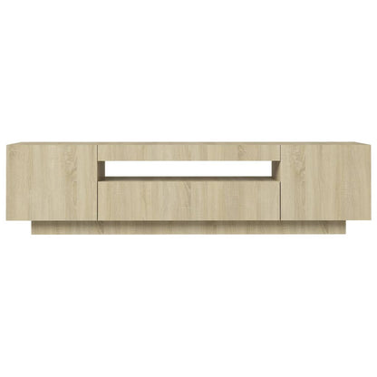 TV-Schrank mit LED-Leuchten Sonoma-Eiche 160x35x40 cm