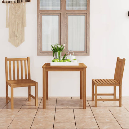 3-piece garden dining set solid teak