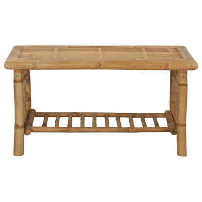 4-piece garden lounge set with bamboo cushions