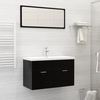 Built-in washbasin with tap 81x39x18 cm ceramic white