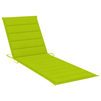 2-person sun lounger with cushions made of solid acacia wood