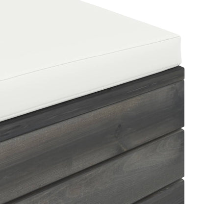 2 kom. Vrtna garnitura od paleta s jastucima od borovine