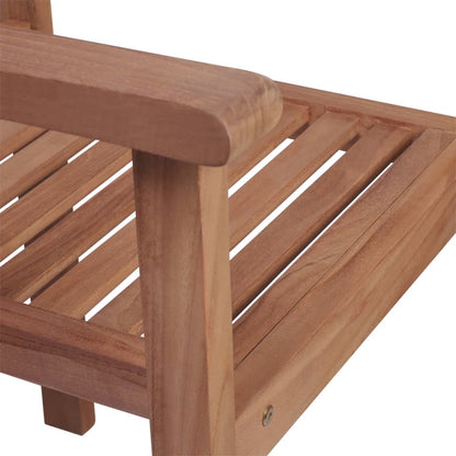 Gartenstühle 2 Stk. mit Taupe Kissen Massivholz Teak