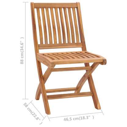 Gartenstühle 2 Stk. mit Beige Kissen Massivholz Teak