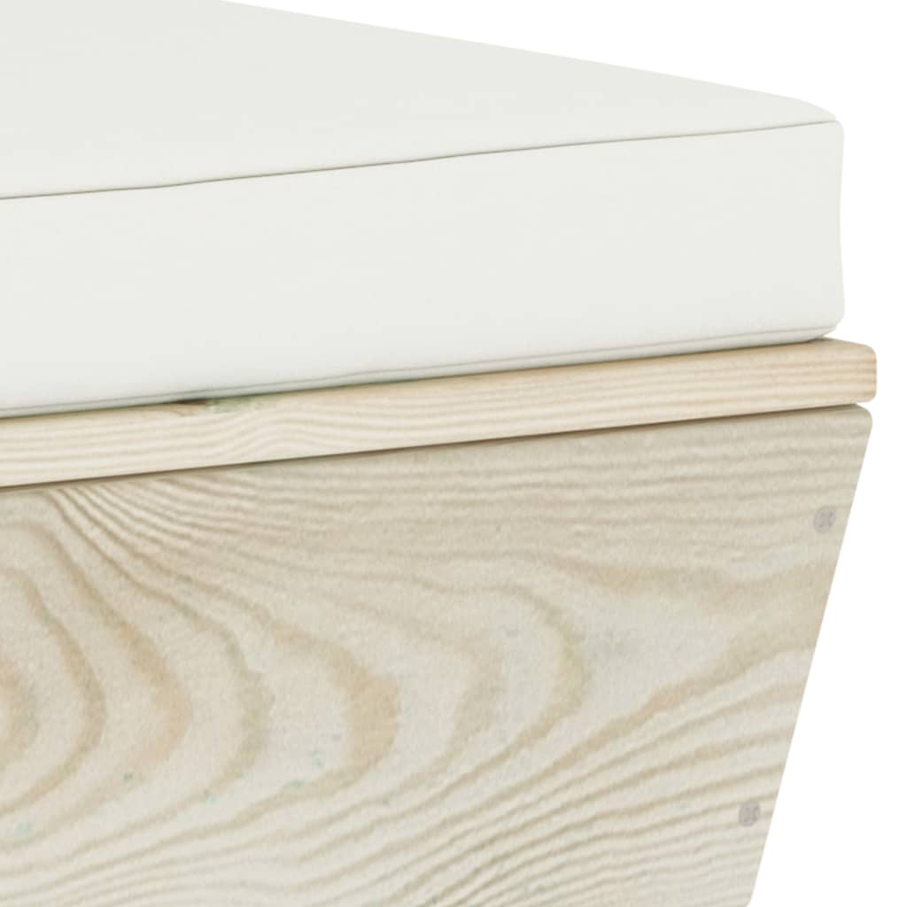 12-tlg. Garten-Sofagarnitur aus Paletten mit Kissen Fichtenholz