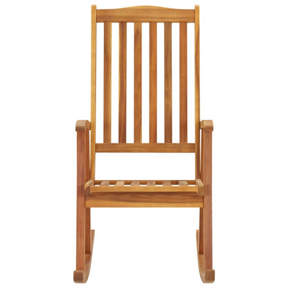 Rocking chair with cushions solid acacia wood