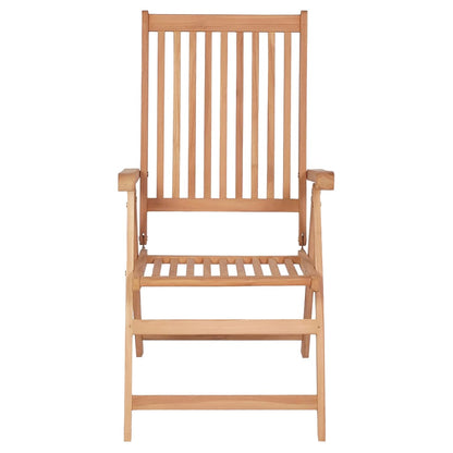 Adjustable garden chairs 6 pcs. Solid teak wood