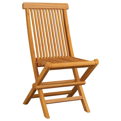 Folding garden chairs 6 pcs. Solid teak wood