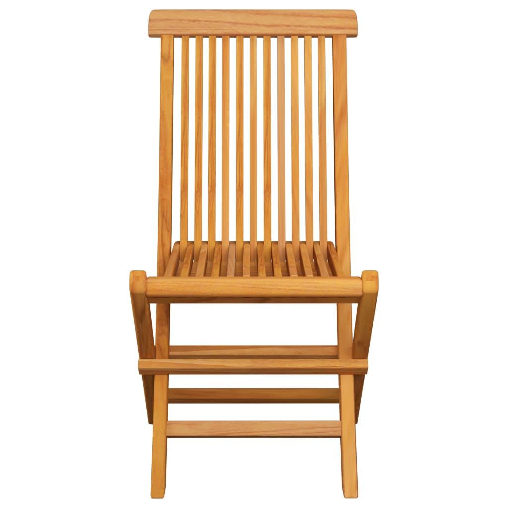 Folding garden chairs 6 pcs. Solid teak wood