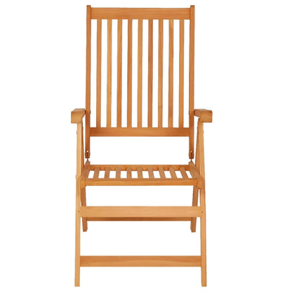 Garden chairs 6 pcs with cream cushion solid teak wood