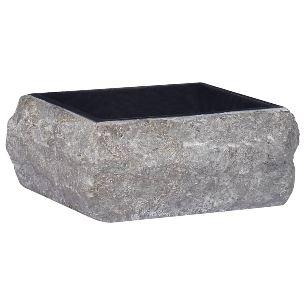 Crni umivaonik 30x30x13 cm Mramor