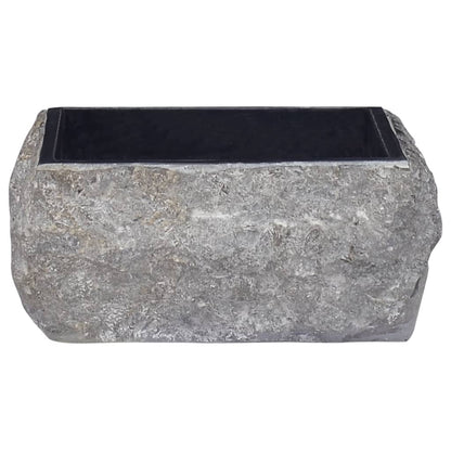 Crni umivaonik 30x30x13 cm Mramor