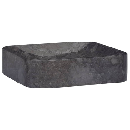 Crni umivaonik 40x40x10 cm mramor