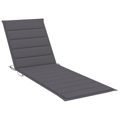 Double sun lounger with anthracite cushions pine impregnated