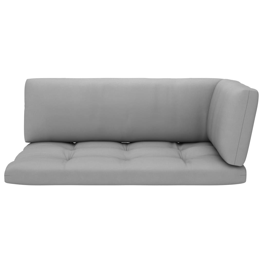2-Sitzer-Palettensofa Weiß Imprägniertes Kiefernholz