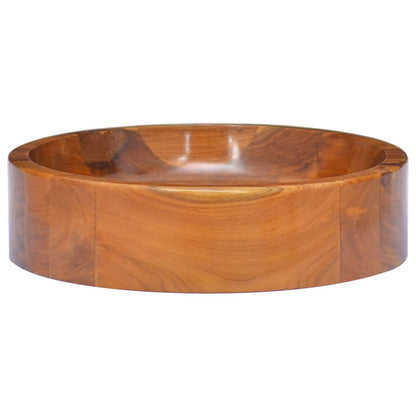 Waschbecken Massivholz Teak Φ40x10 cm