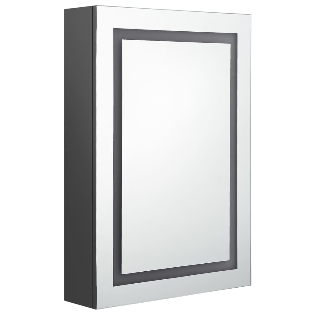 LED-Spiegelschrank fürs Bad Grau 50x13x70 cm