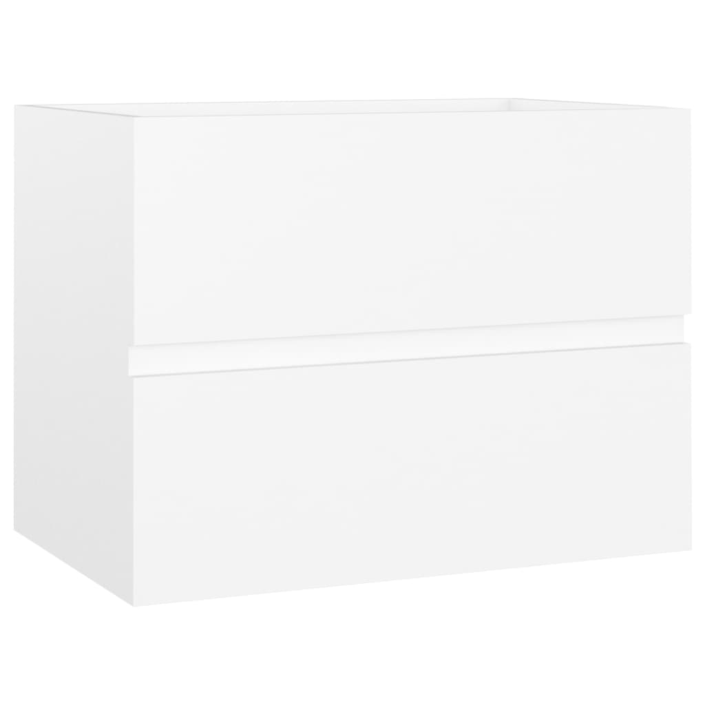 Bathroom furniture set white wood material