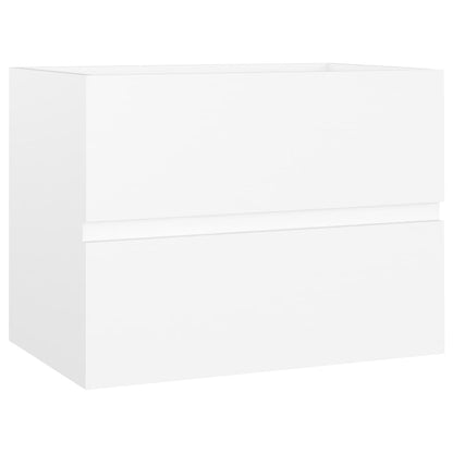 Bathroom furniture set white wood material