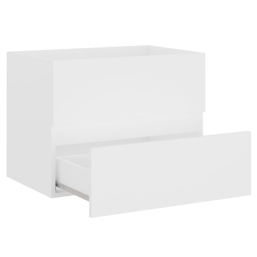 Bathroom furniture set white wood material