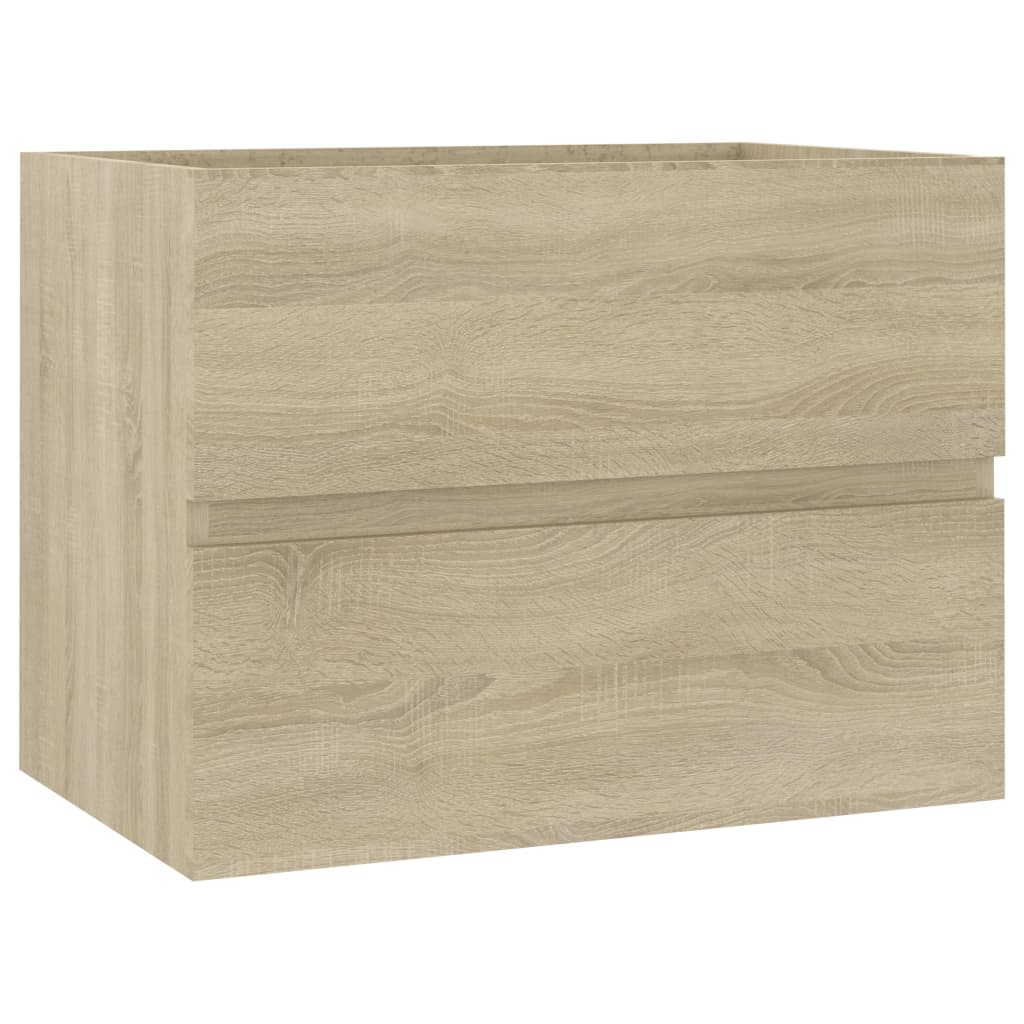 Bathroom furniture set Sonoma oak wood material