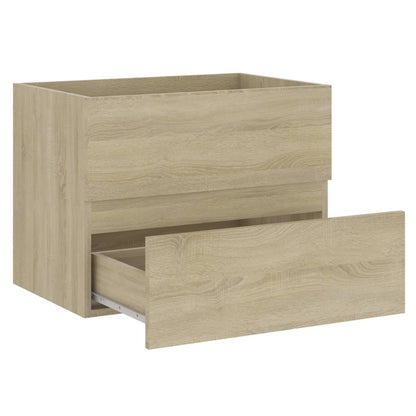 Bathroom furniture set Sonoma oak wood material