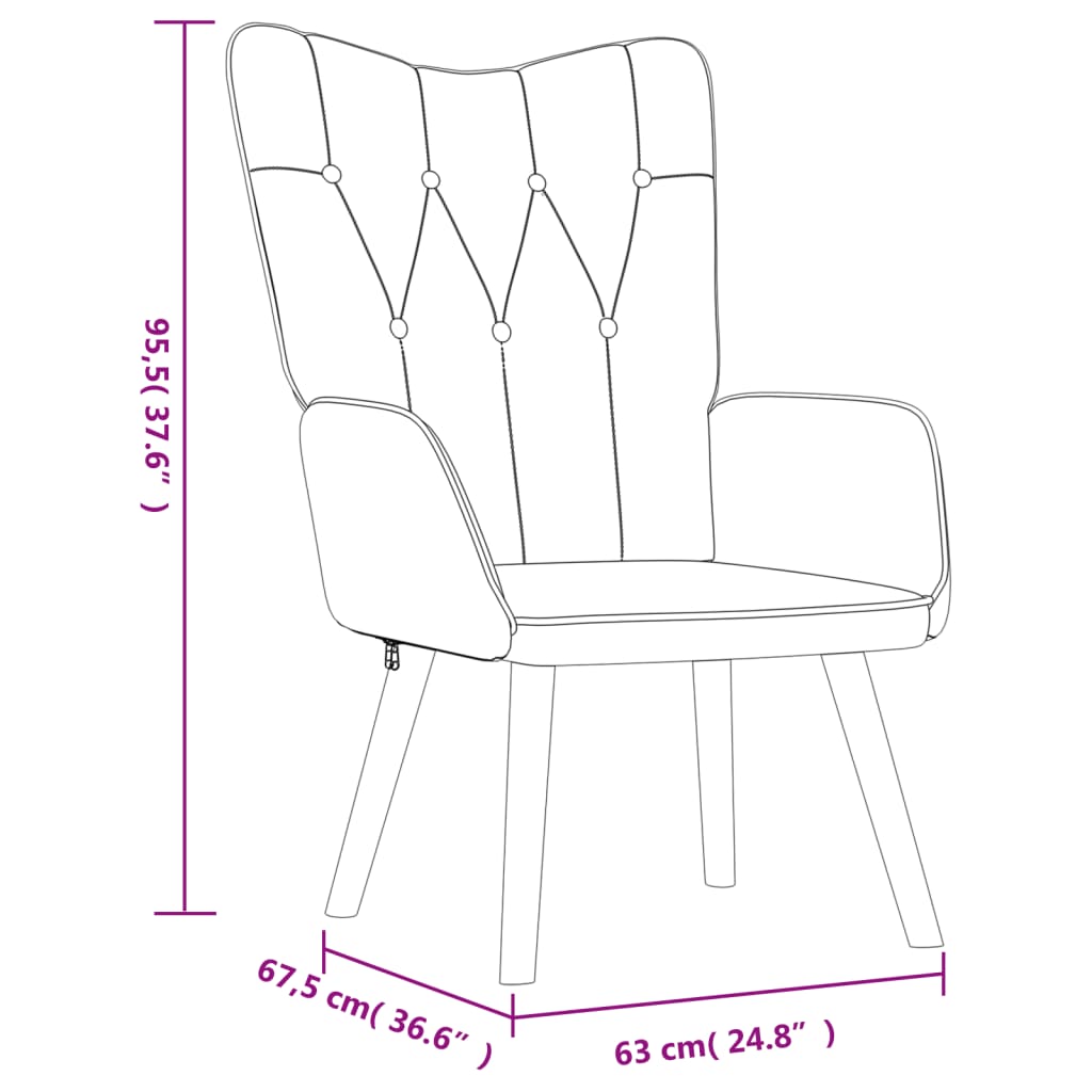 Relaxsessel mit Hocker Hellgrau Stoff