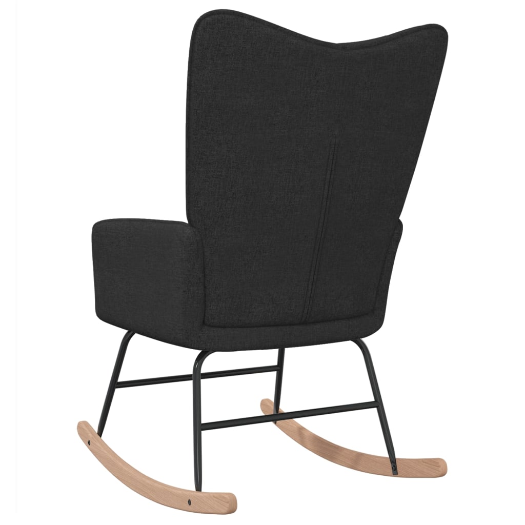 Rocking chair black fabric