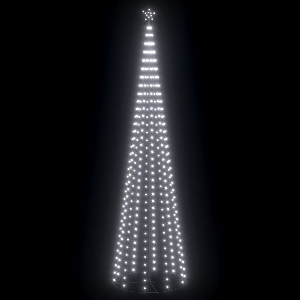 Weihnachtsbaum in Kegelform 752 LEDs Deko Kaltweiß 160x500 cm