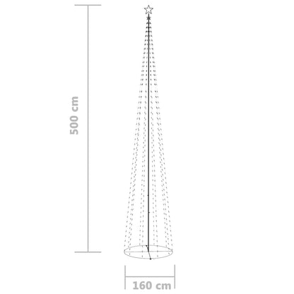 Weihnachtsbaum Kegelform 752 LEDs Deko Blau 160x500 cm