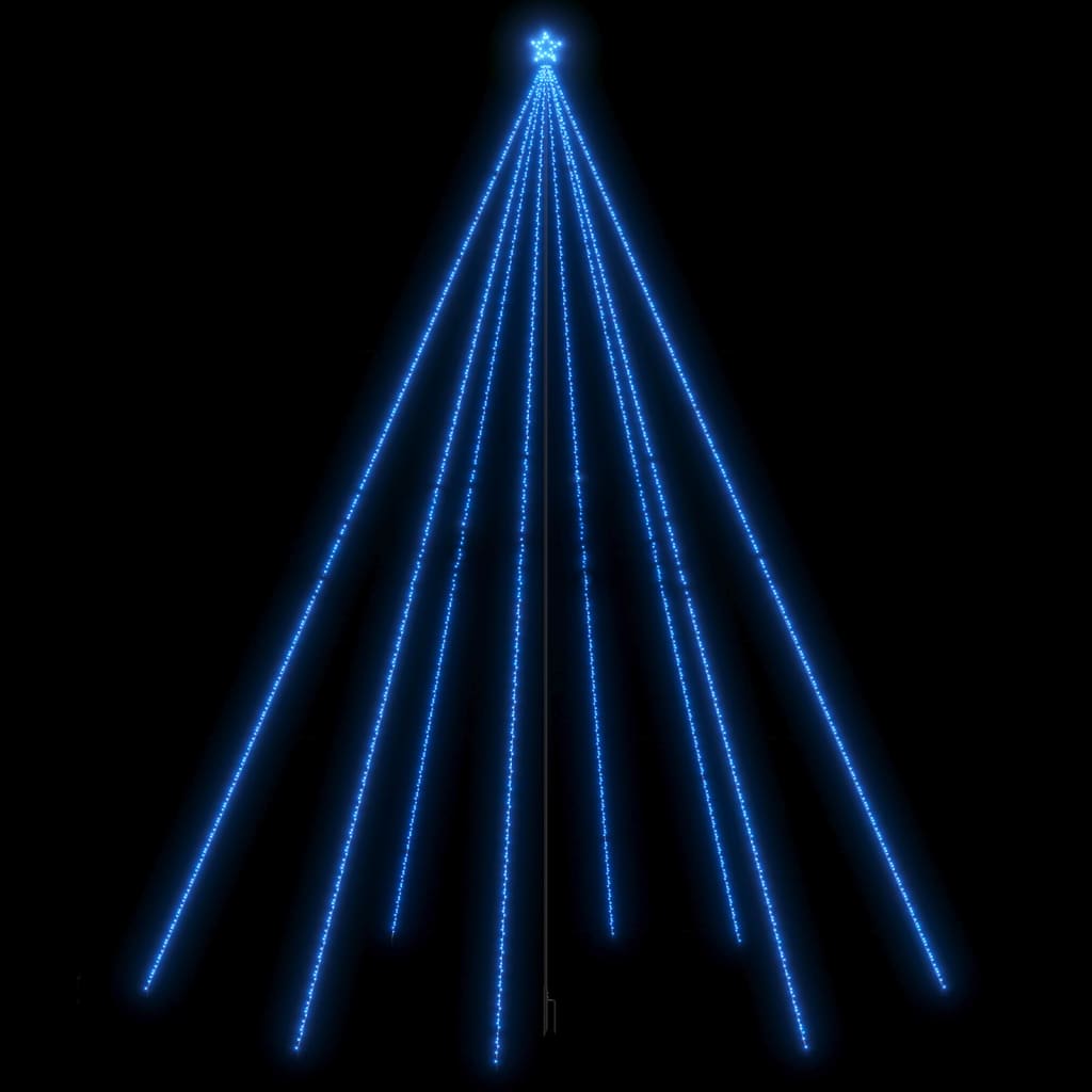 Weihnachtsbaum-Lichterketten Indoor Outdoor 1300 LEDs Blau 8 m