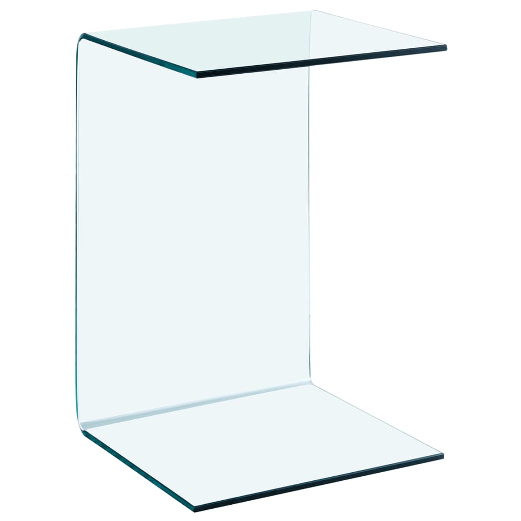 Side table 40x40x60 cm tempered glass