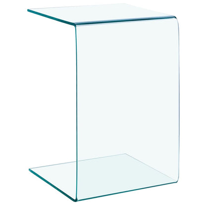 Side table 40x40x60 cm tempered glass