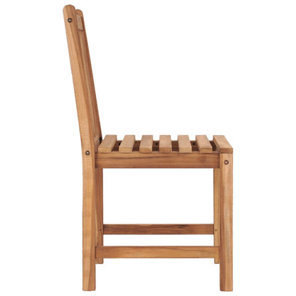 Garden chairs 4 pcs with cushions solid teak wood