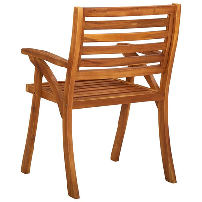 Garden chairs with cushions 4 pcs. Solid wood acacia