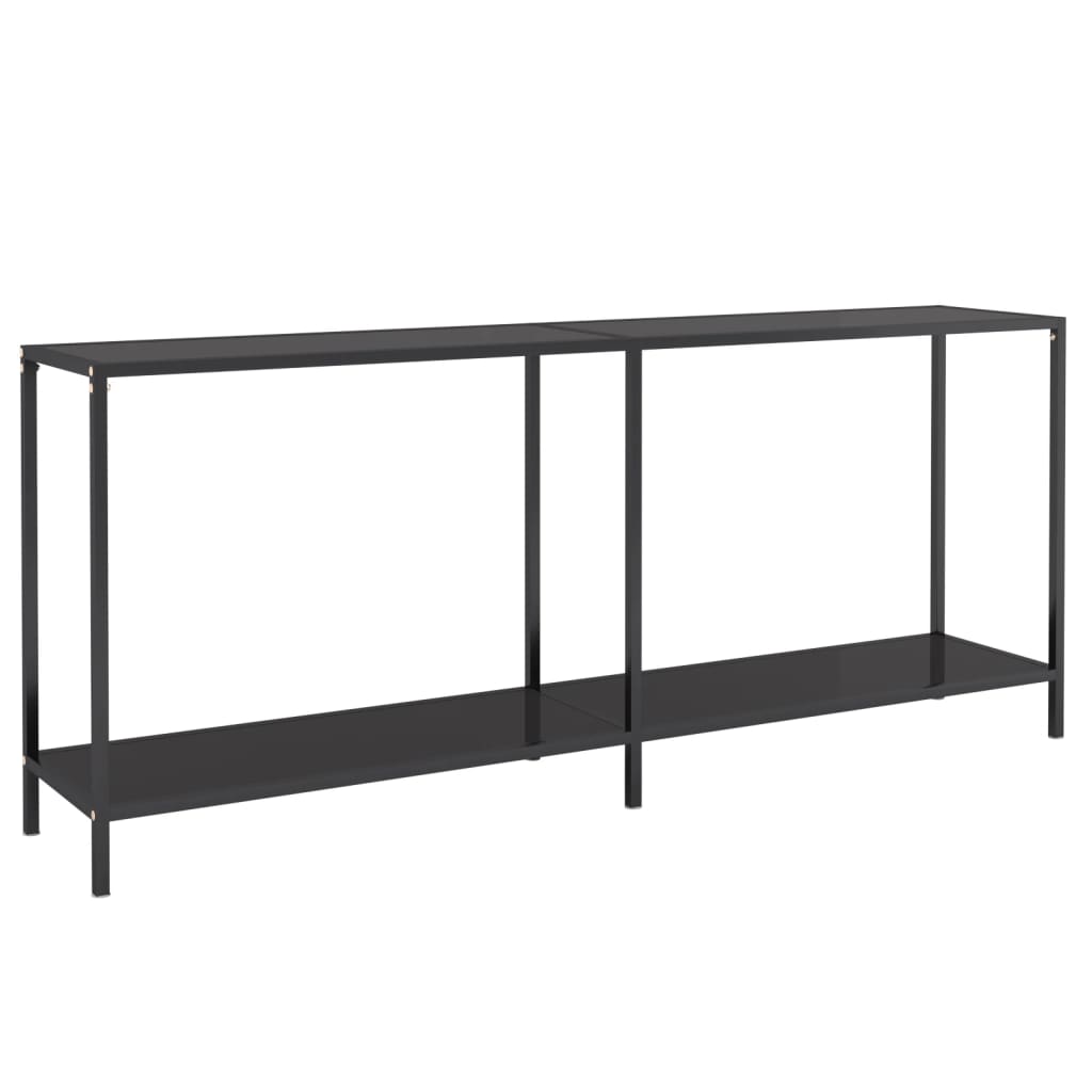 Konsolentisch Schwarz 180x35x75,5 cm Hartglas